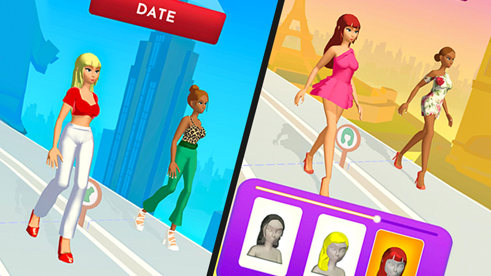 Fashion Queen Catwalk Battle: Build Queen Makeover Stylist Dress Up Game