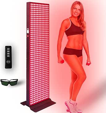 Red Light Therapy Device for Full Body, 630nm, 660nm, 810nm & 850nm, Near Infrared Dual-Chip Clinical Grade LED Panel for Smooth Skin, Weight & Pain Management and Overall Wellness (3000-Watt 600-LED)