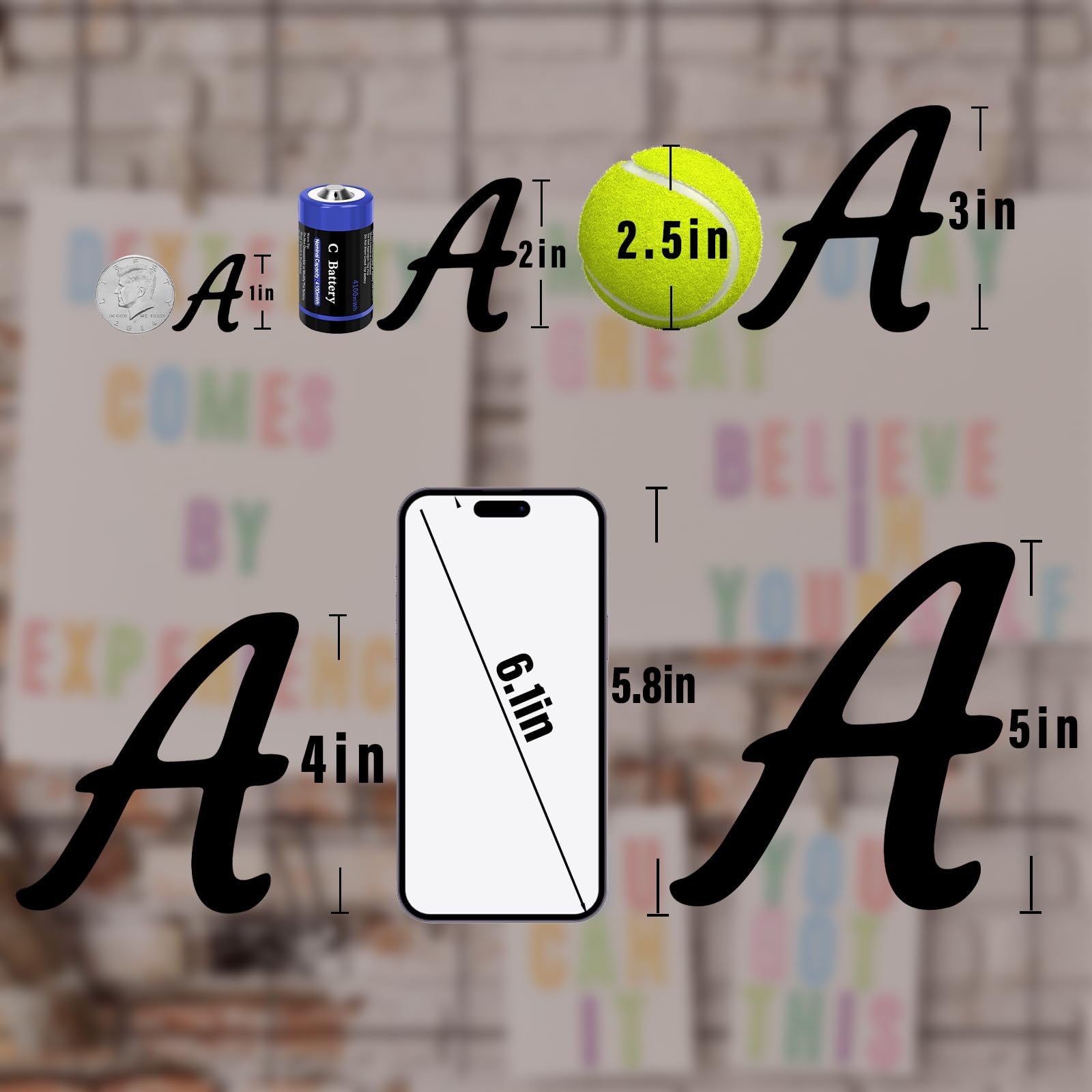 Calcomanía De Vinilo De Dibujos Animados, 810 Piezas, 10 Hojas Autoadhesivas, Números De Buzón, Para Letreros, Ventana, Buzón, Puerta (negro, 1 Pulgada