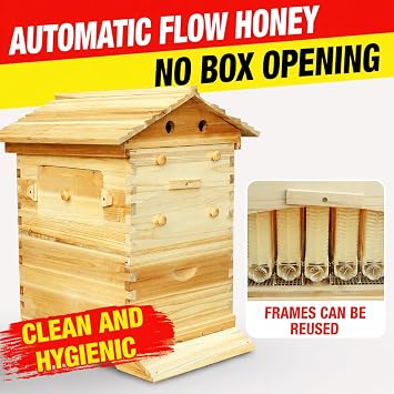 Flow Beehive Kit, Double Layer Hive with Automatic Honey Flow Frames