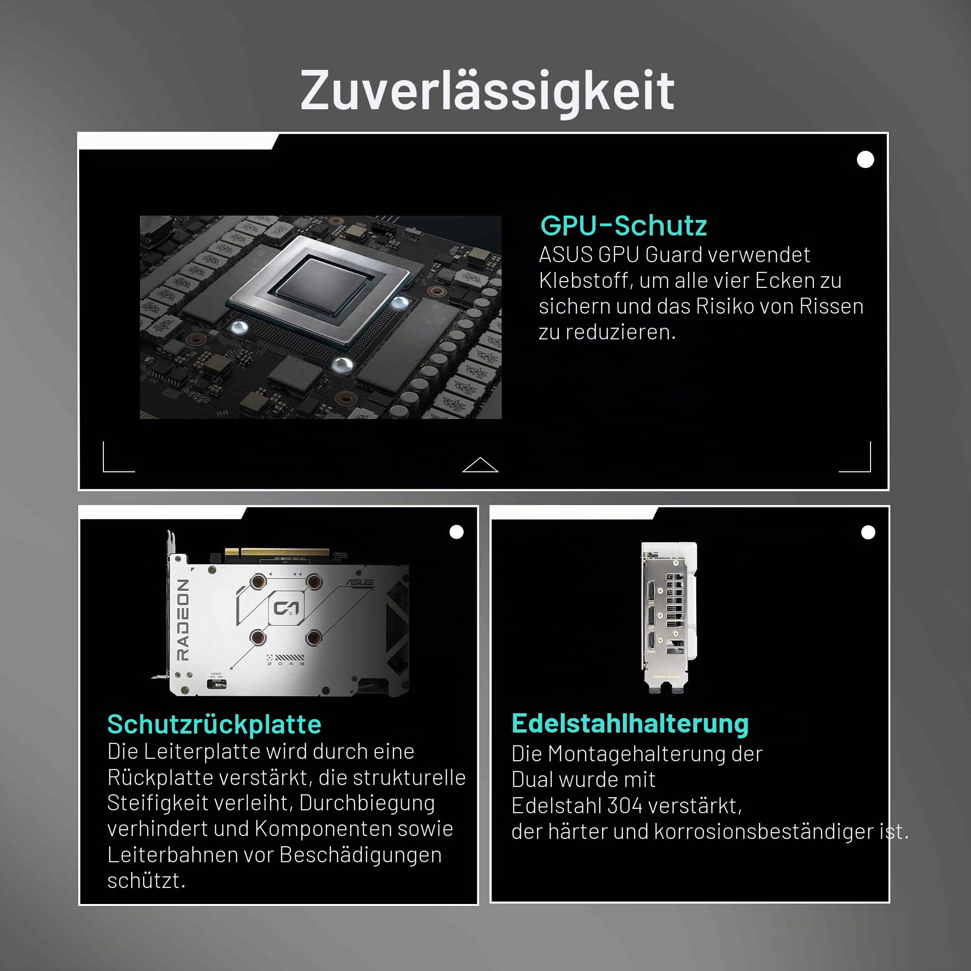 ASUS Dual Radeon RX 9060 XT 16GB GDDR6 White Edition (PCIe 5.0, 16GB GDDR6, HDMI 2.1b, DisplayPort 2.1a, 2.5-Slot Design, Axial-tech Lüfterdesign, 0dB Technologie und mehr)