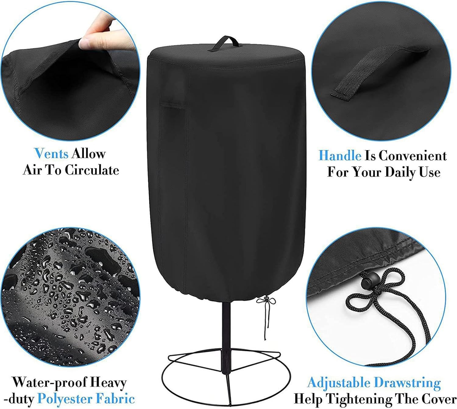 26x35 Inch Disc Golf Basket Cover, Polyester for Outdoor Course Equipment Standard Disc Golf Gear Cover