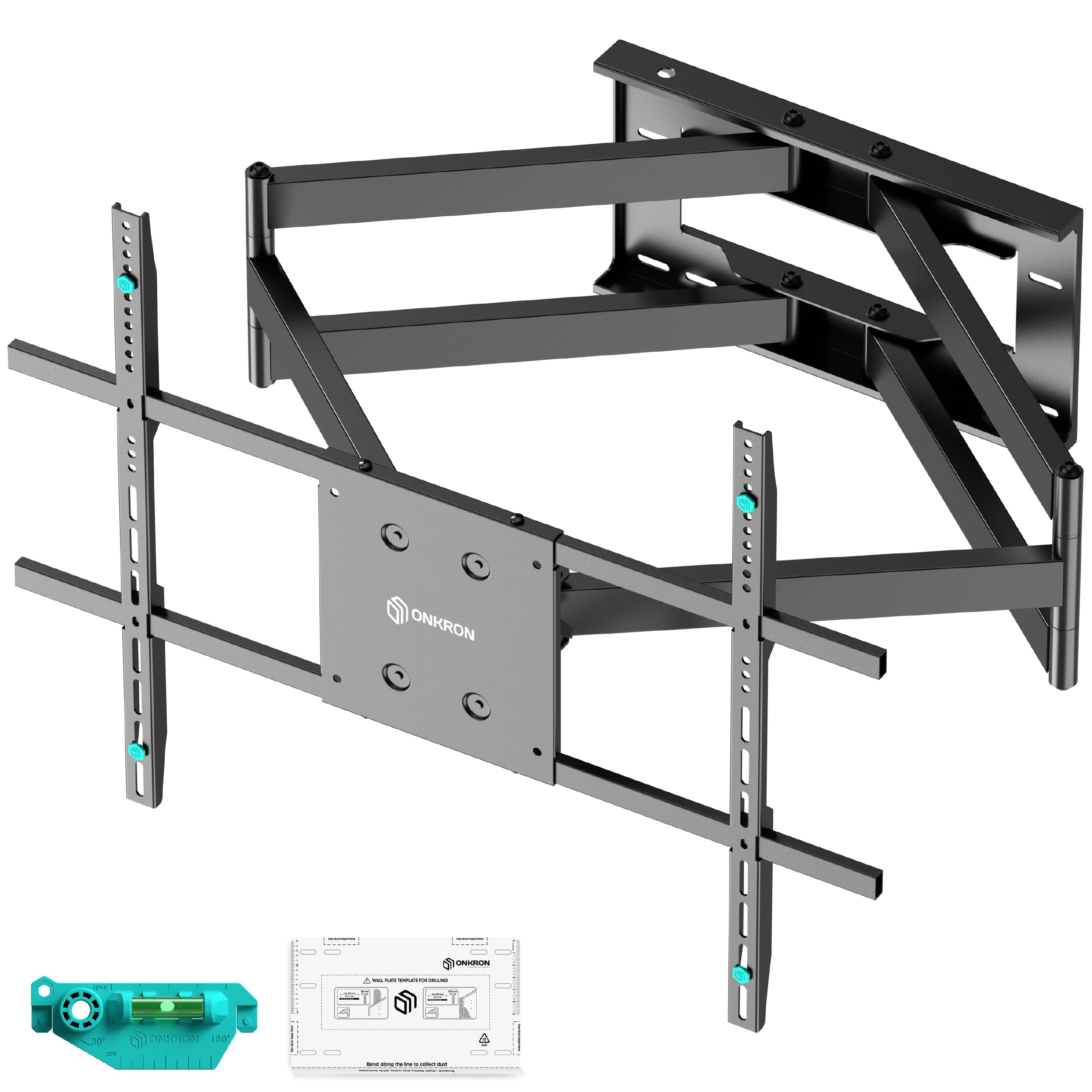 scaffale tv murale regolabile in metallo nero supporta 100 kg