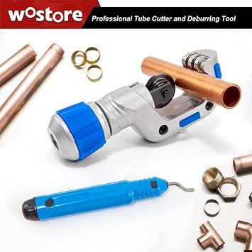 Wostore Eccentric Flaring Tool Kit, 15 Dies 2 Bars for HVAC Refrigeration