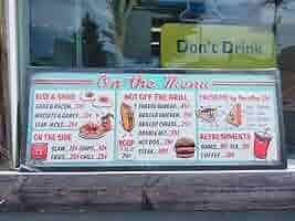 アメリカンエンボスサインボード　メニュー エンボス看板 メニューボード MENU BOARD ブリキサイン