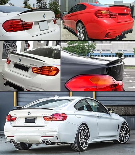 Miniatura 2 de Se adapta a BMW F32 428i 438i 2 puertas estilo rendimiento fibra de carbono 2014-2020 tapa de maletero ala de alerón