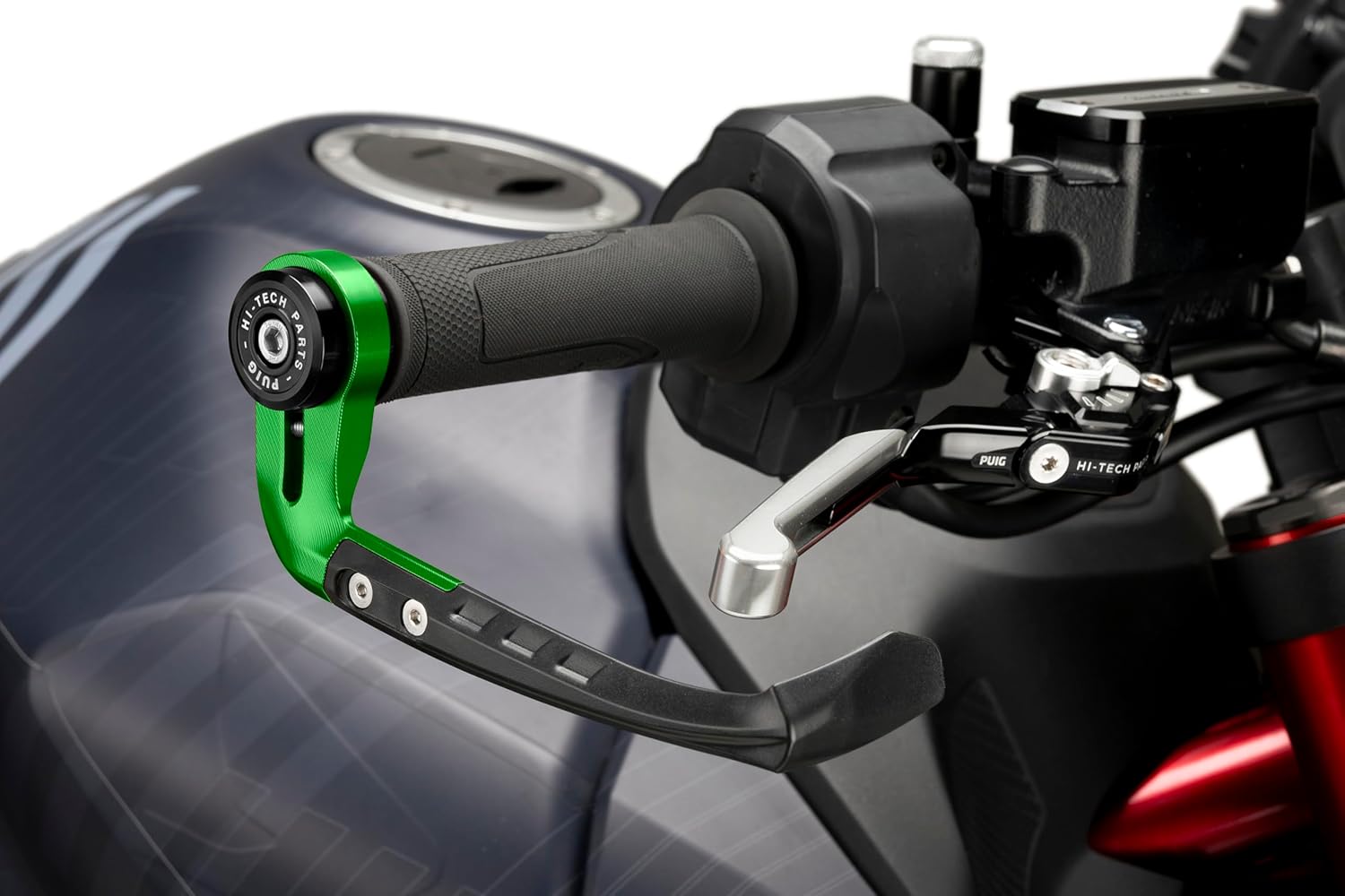 Puig 21993V Brake lever protector RAW Counterweight – Robust Design and Universal Fit, Green