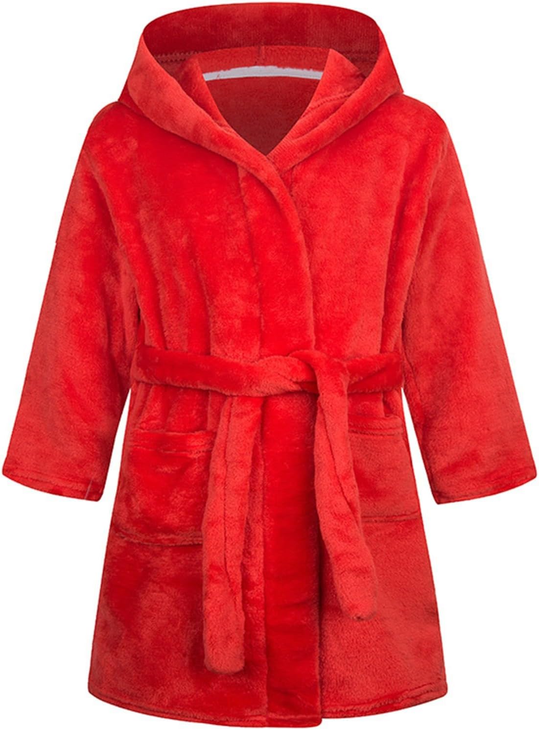 Girls Fleece Hooded 𝗥obes, Warm Solid Plain Bath 𝗥obe for Kids Unisex Soft Fuzzy 𝐁ath𝗿obe Flannel Girls Owl