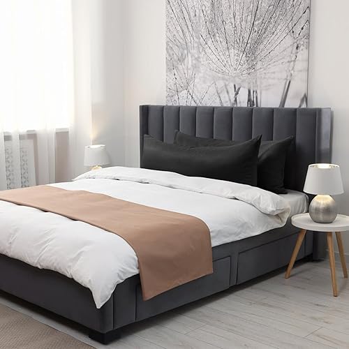 Vista 113 de Thmyo Paquete de 2 fundas de almohada cuadradas decorativas de algodón, fundas de almohada de sublimación en blanco, fundas de cojín blancas