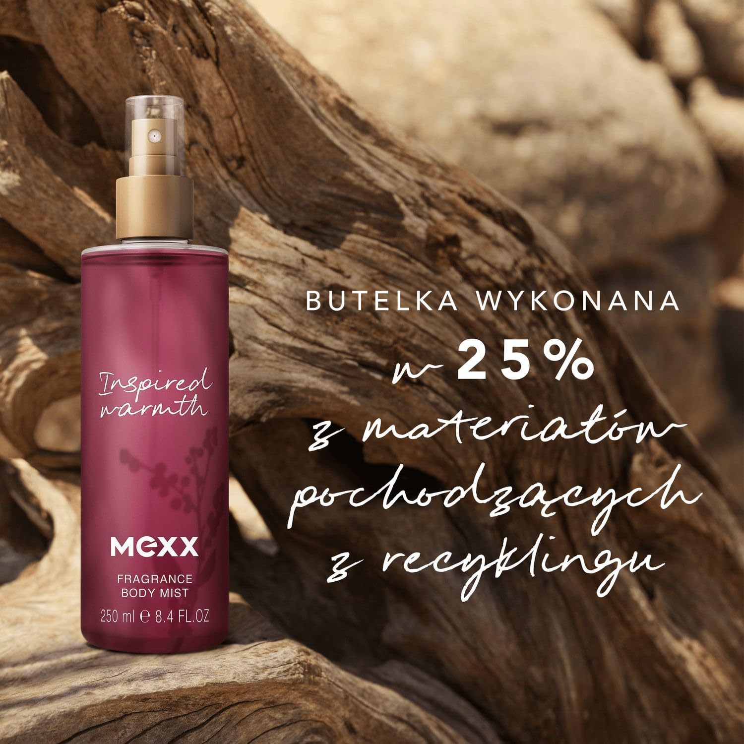 Mexx Inspired Warmth — туалетная вода для женщин с ароматом красного яблока, жасмина и ванили, 250 мл