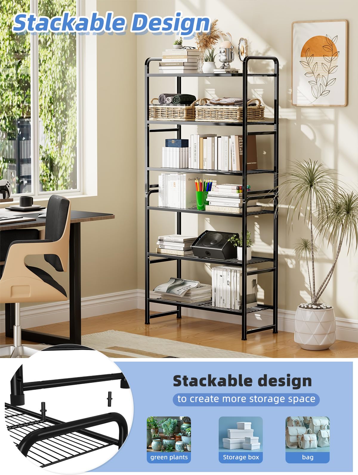 Amazon.com: GEORIS 30 Inch Wide Shelving Unit, 3 Tier Wire Storage
