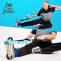 Vista 5 de BOB AND BRAD Stretch Strap, 12 Loop Yoga Stretch Strap, Non-elastic Stretch Strap for Stretching, Physical Therapy, Pilates, Dance, Gymnastics, and