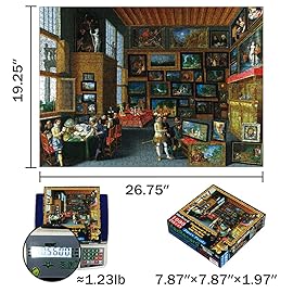 MaxRenard Game Jigsaw Puzzle 1000 Pieces for Adult Oil Painting Collection Cognoscenti in A Room Hung with Pictures Famous Artwork Toy