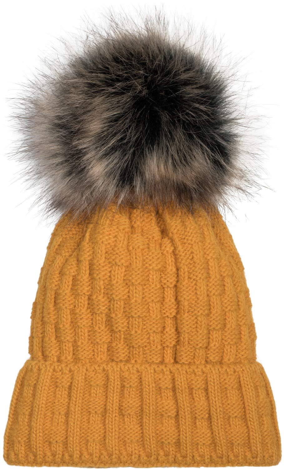 styleBREAKER Unisex Strick-Set Schal Bommelmütze Winter