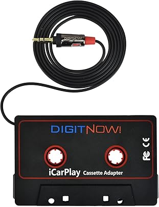 DIGITNOW Adattatore Cassette per Auto Riprodurre Musica per Smartphone Tramite Auto Vassoio Cassette DIGITNOW Adattatore Cassette per Auto Riprodurre Musica per Smartphone Tramite Auto Vassoio Cassette