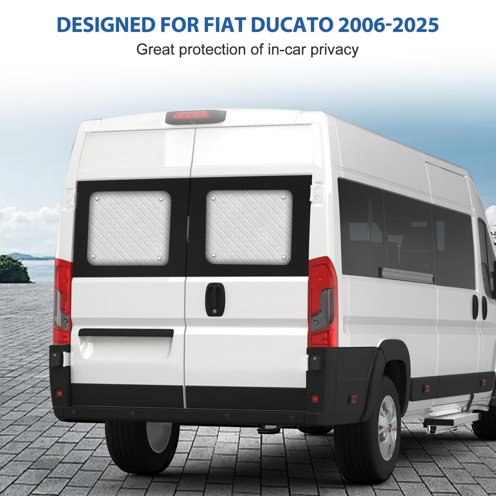 Zonwering auto voorruit compatibel met Fiat Ducato Peugeot Boxer