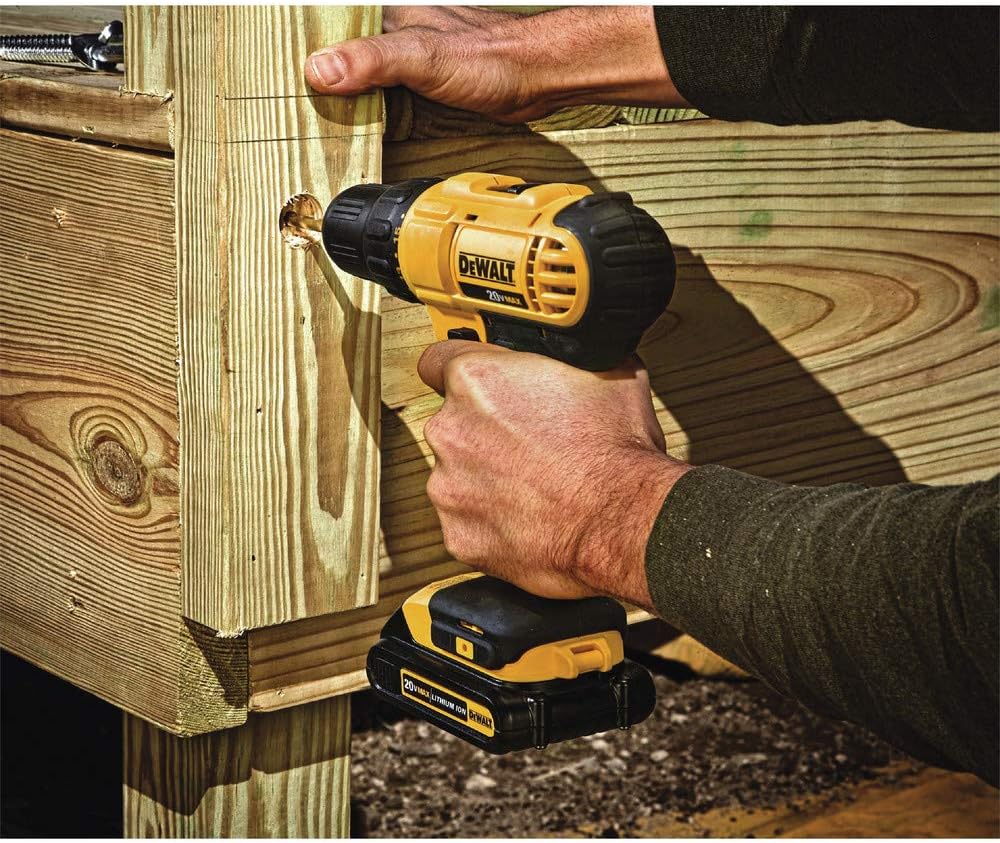 Dewalt DCD771C2R 20V MAX Cordless Lithium-Ion 1/2 in. Compact Drill Driver Kit (Renewed)