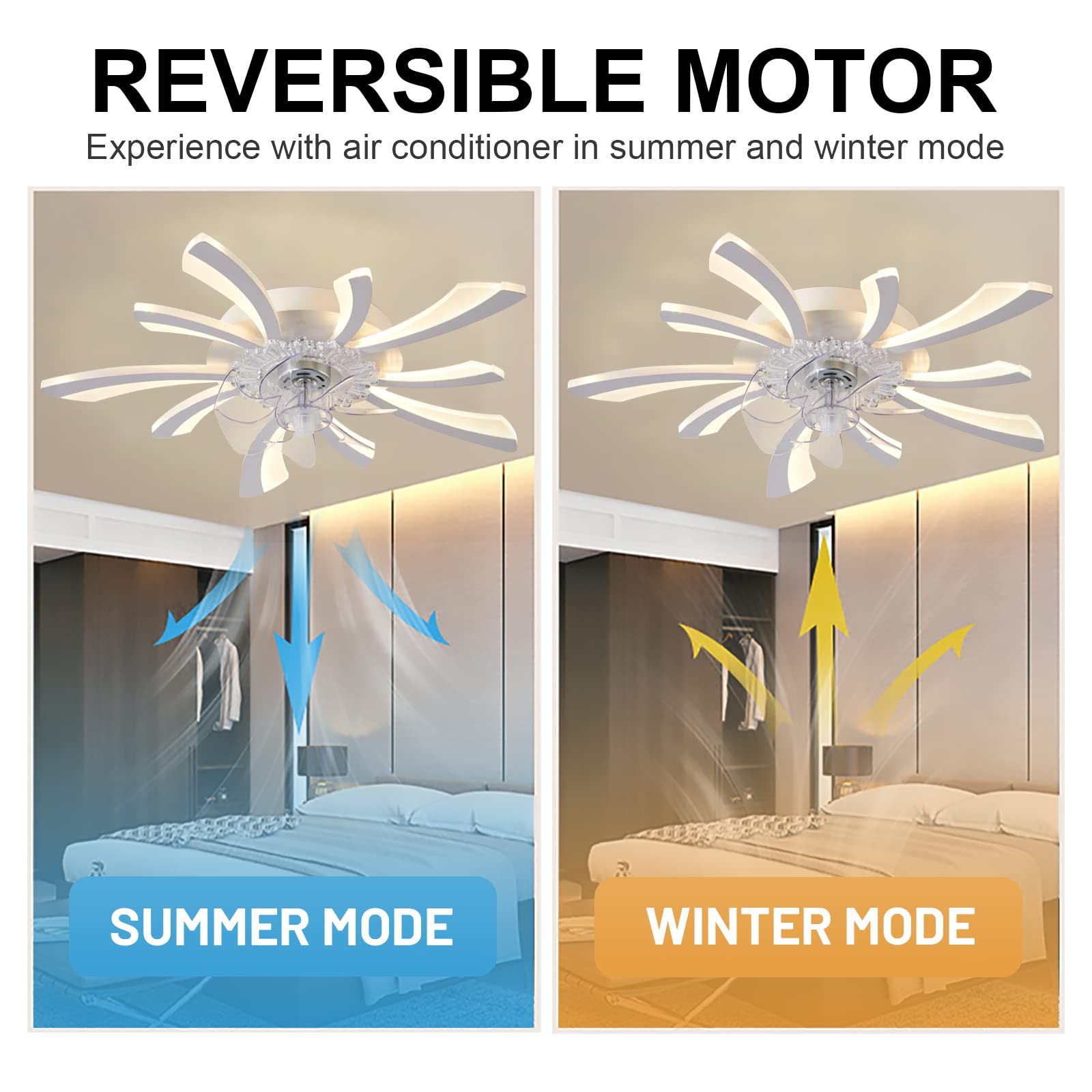 152c Ventilatore Da Soffitto Esterno - Legno Con Luci e 3 Lae In