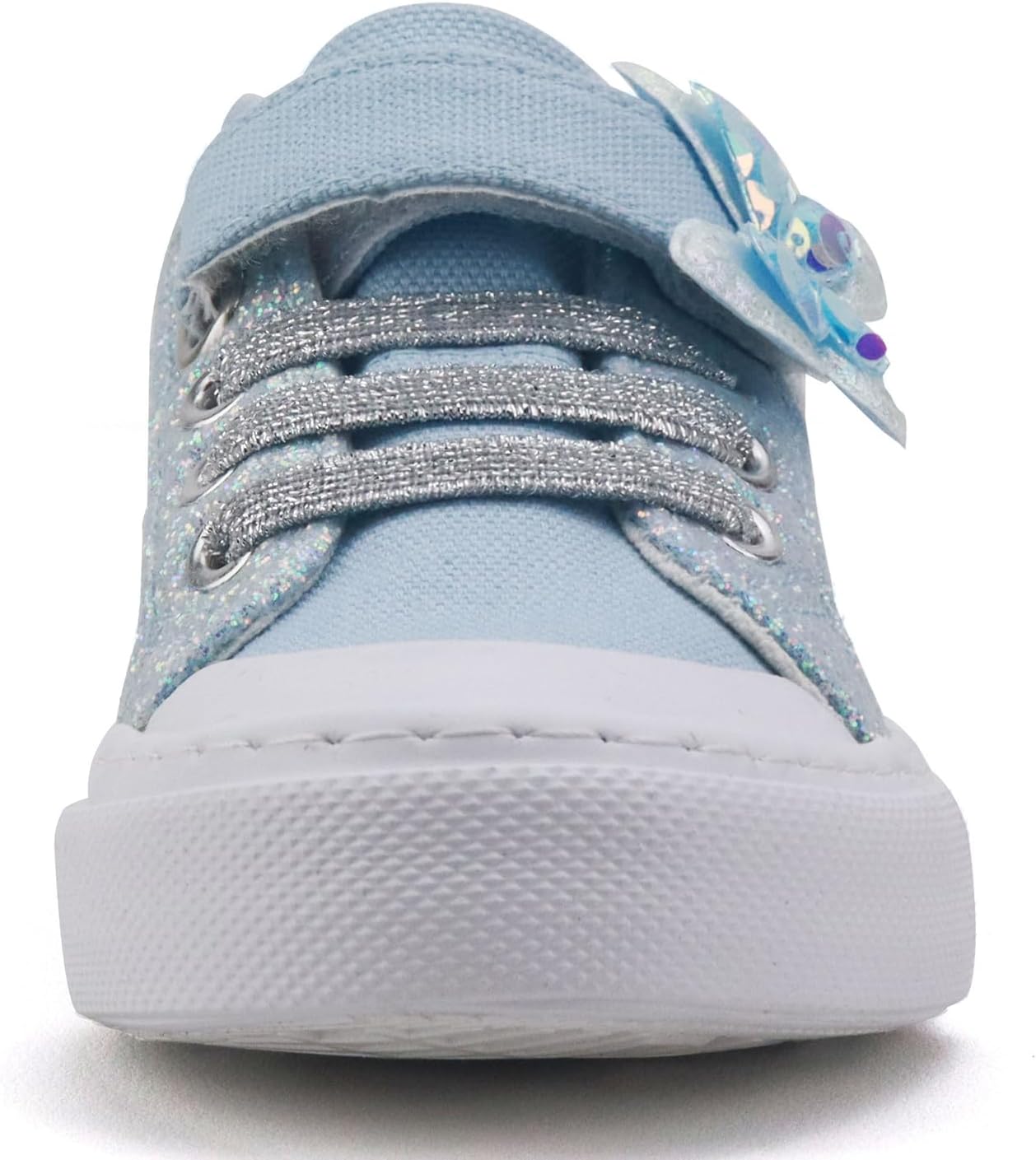 ToandonToddler Kids Sneakers Sparkle Fashion Glitter Sequins Canvas Shoes - Image 3