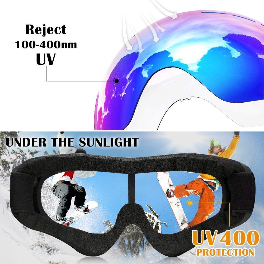 GUSTAVE® Uv400 Windproof X400 Goggles Motorcycle Glasses for Outdoor Riding (Yellow) - Image 5 thumbnail