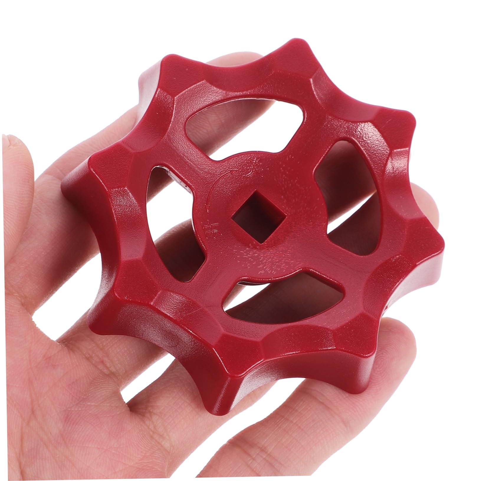 FUNOMOCYA 2pcs Valve Handle Cast Hand Wheels Metal Handle Shutoff Hand Wheel Gas Handle Wheel Handle Shower Knob Replacement Outside Handle Shutoff Handle Shower Faucet Handle Red Plastic