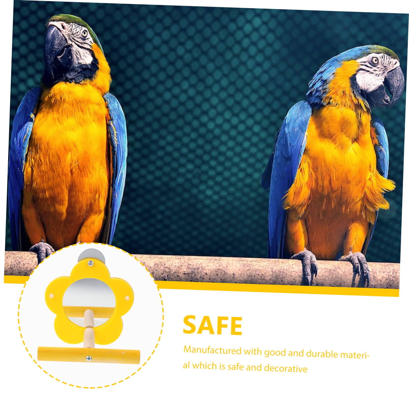 minkissy 5piezas Percha para Aves Juguete Resistente para Accesorio De Entretenimiento Jaulas De Pájaro Chic