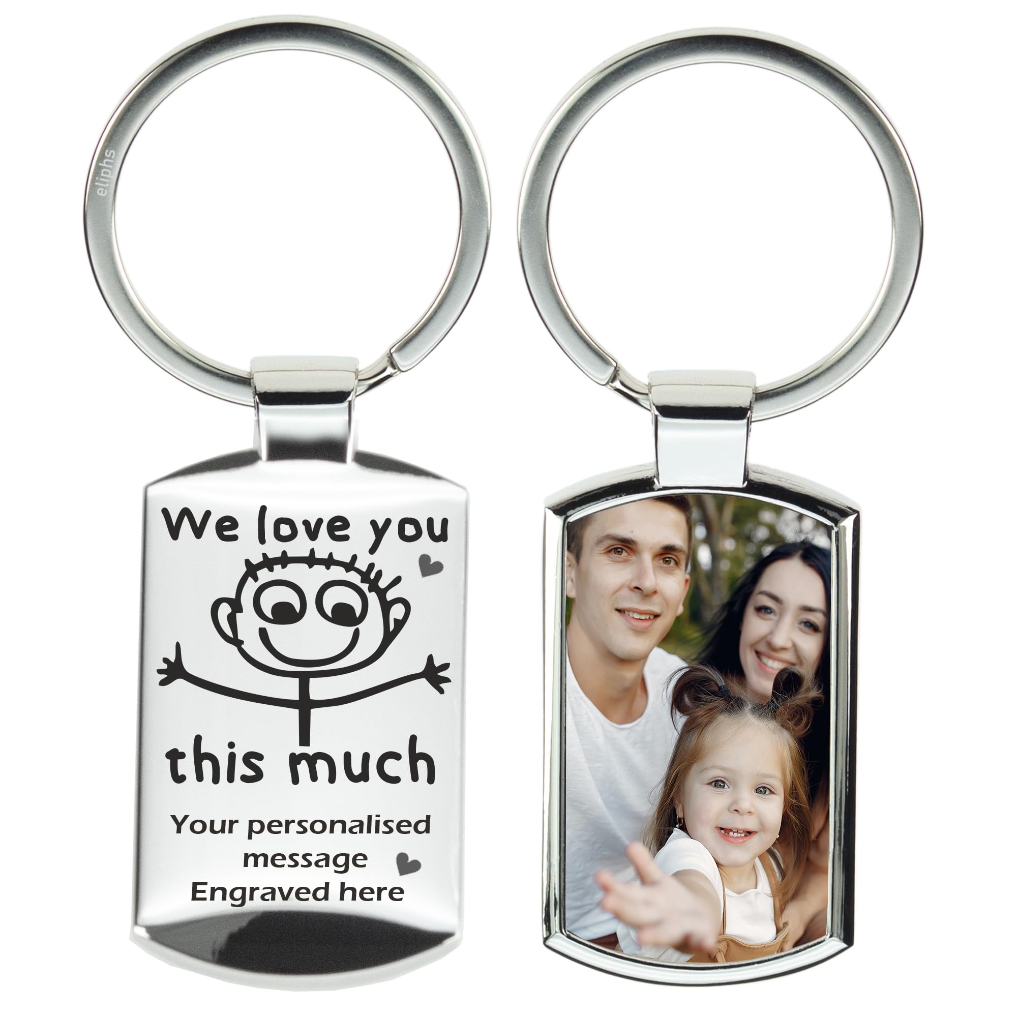 Eliphs Personalised Mothers Day Engraved Printed Keepsakes Key Ring Mum, Nan, Grandmother Wife Girlfriend on Mums Day, Anniversary, Valentine's Day, Birthday (Mum of Boys) 24