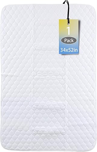 Miniatura 9 de Almohadillas de cama lavables para incontinencia (71.7 x 35.8in) para adultos, niños, perros impermeables y lavables a máquina, gran protector de