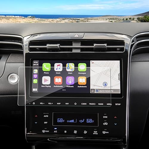 Miniatura 21 de Protector de pantalla Tucson 2022 2023 2024 para Hyundai Tucson (XRT/N Line/Limited/SEL Convenience/SEL) Pantalla táctil de 10.25 pulgadas, vidrio