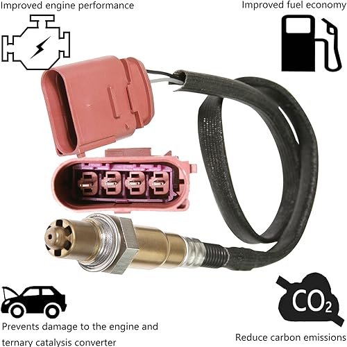 Miniatura 4 de Sensor de oxígeno Downstream O2 Sensor compatible con Volkswagen 2001 2002 2003 2004 2005 Beetle Jetta 2.0L O2 Sensor 234-4808