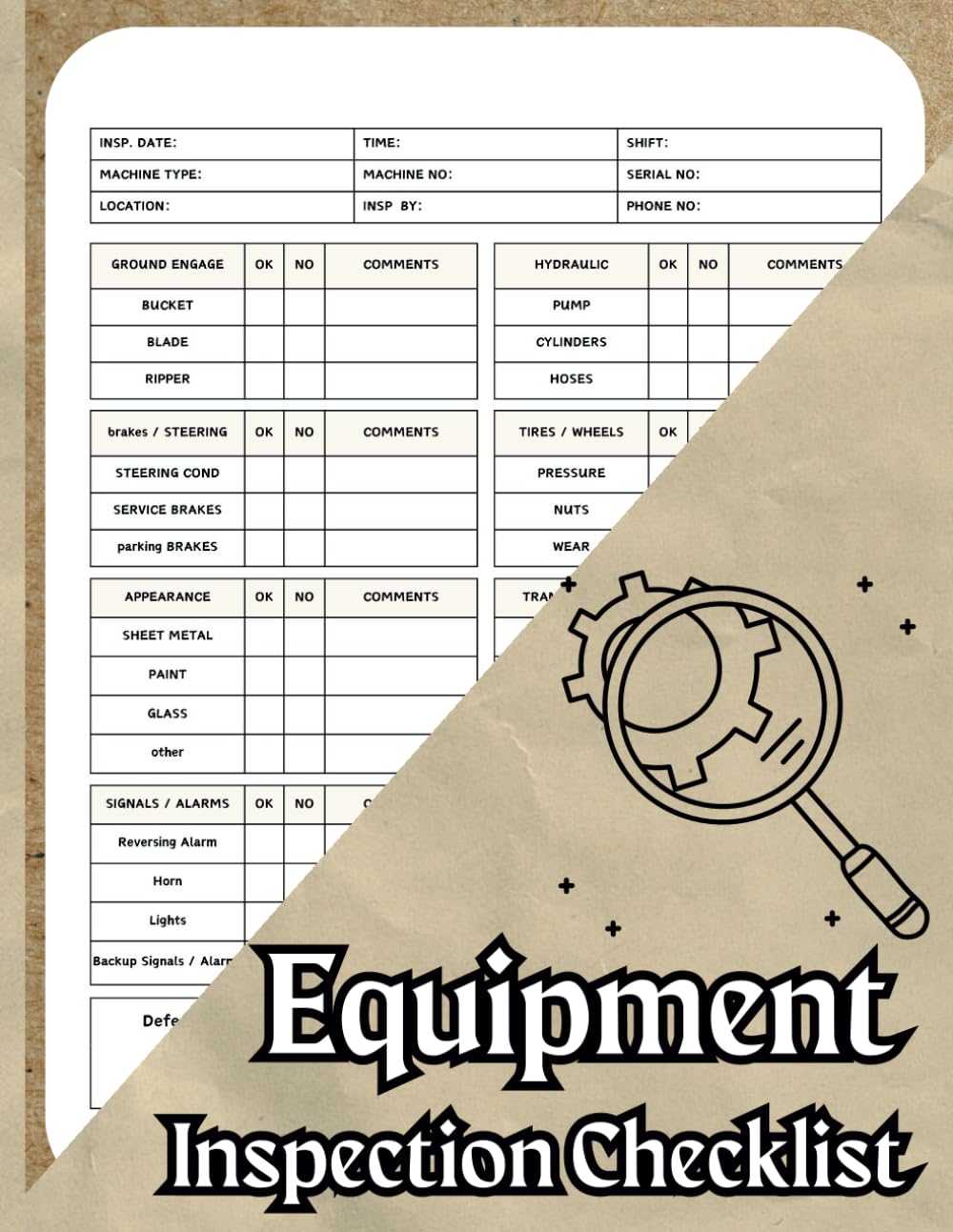 Buy Equipment Inspection Checklist: heavy equipment inspection and ...