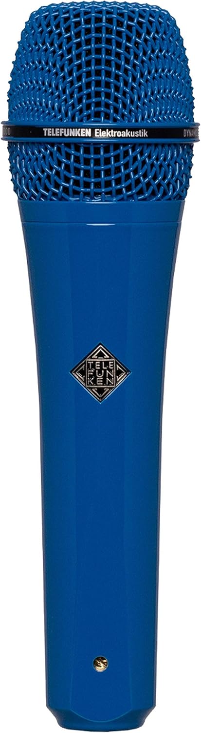 Telefunken M80 | Handheld Dynamic Cardioid Microphone Solid Color Finish Frequency Range 30Hz / 18kHz Impedance 200 ohms (Blue)