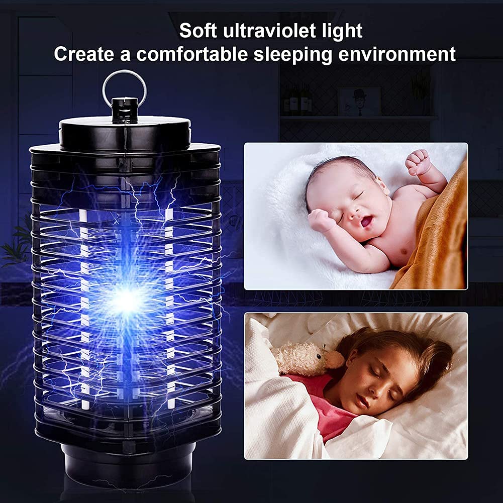 Lampada antizanzare 2 in 1, Lampadina UV elettrica Portatile con Luce Notturna a LED, luci Anti-parassitari Cattura zanzare per la casa, la Cucina, Il Giardino, Il Campeggio all'aperto e al Coperto