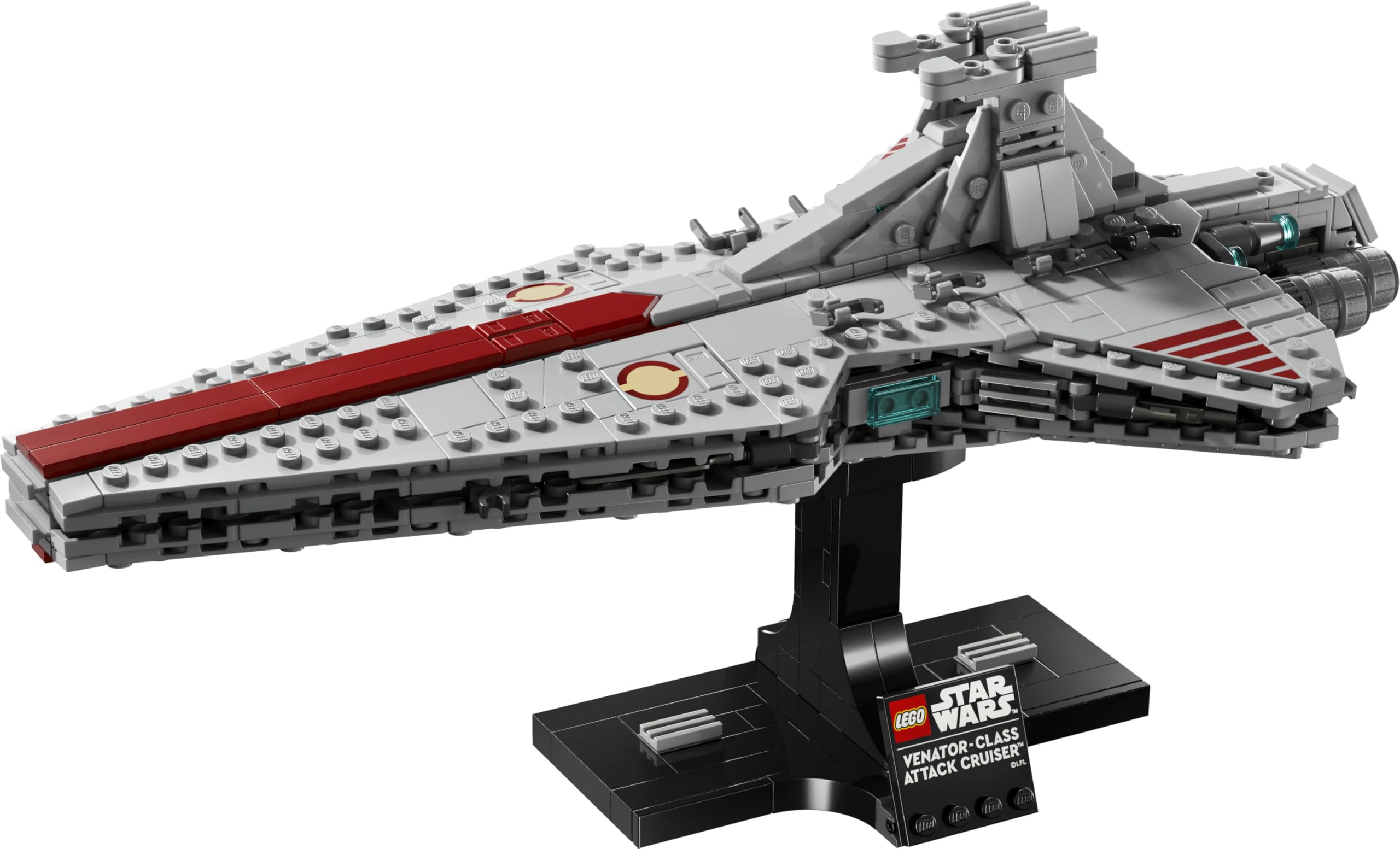 LEGO Star Wars 75441 Angriffskreuzer der Venator-Klasse - Modellbau-Set des republikanischen Kriegsschiffs für Erwachsene - Deko für Wohnzimmer & Regal - Geschenk für Fans von Die Rache der Sith