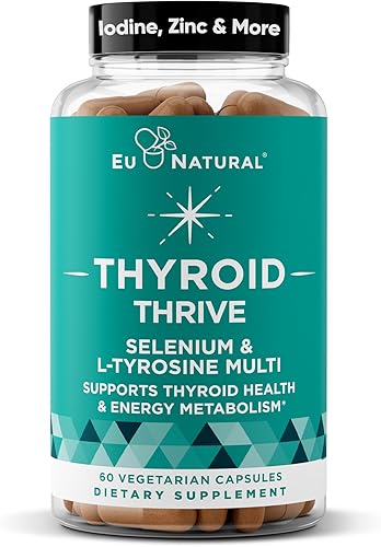 Spark - Suplemento para soporte de tiroides, energía y metabolismo – Para prosperar, combatir naturalmente la fatiga, equilibrar las hormonas,