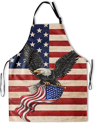 Miniatura 15 de Giwawa Delantal unisex para adultos, impermeable, resistente a las manchas, delantal de cocina con 2 bolsillos para BBQ, parrilla y pintura