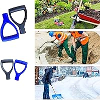 Vista 5 de Mango de pala de plástico tipo D de 1-1/4 pulgadas de diámetro interior 1.260 in mango de repuesto para pala de nieve, accesorios de rastrillo