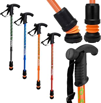 Flexyfoot Shock Absorbing Derby Handled Walking Stick