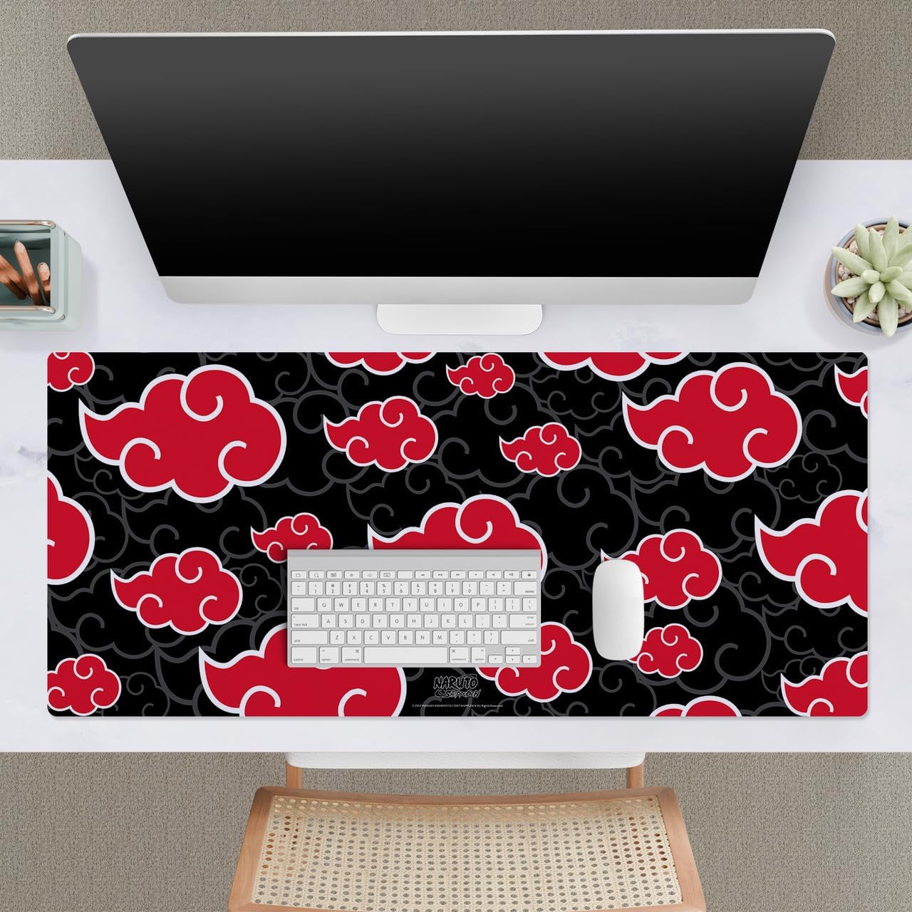 Head Case Designs Officially Licensed Naruto Shippuden Akatsuki Pattern Graphic Art 37.4 x 15.75 x 0.16 inches (900 x 400 mm) - XL Gaming Office Desk PC Keyboard Mouse Mat Pad