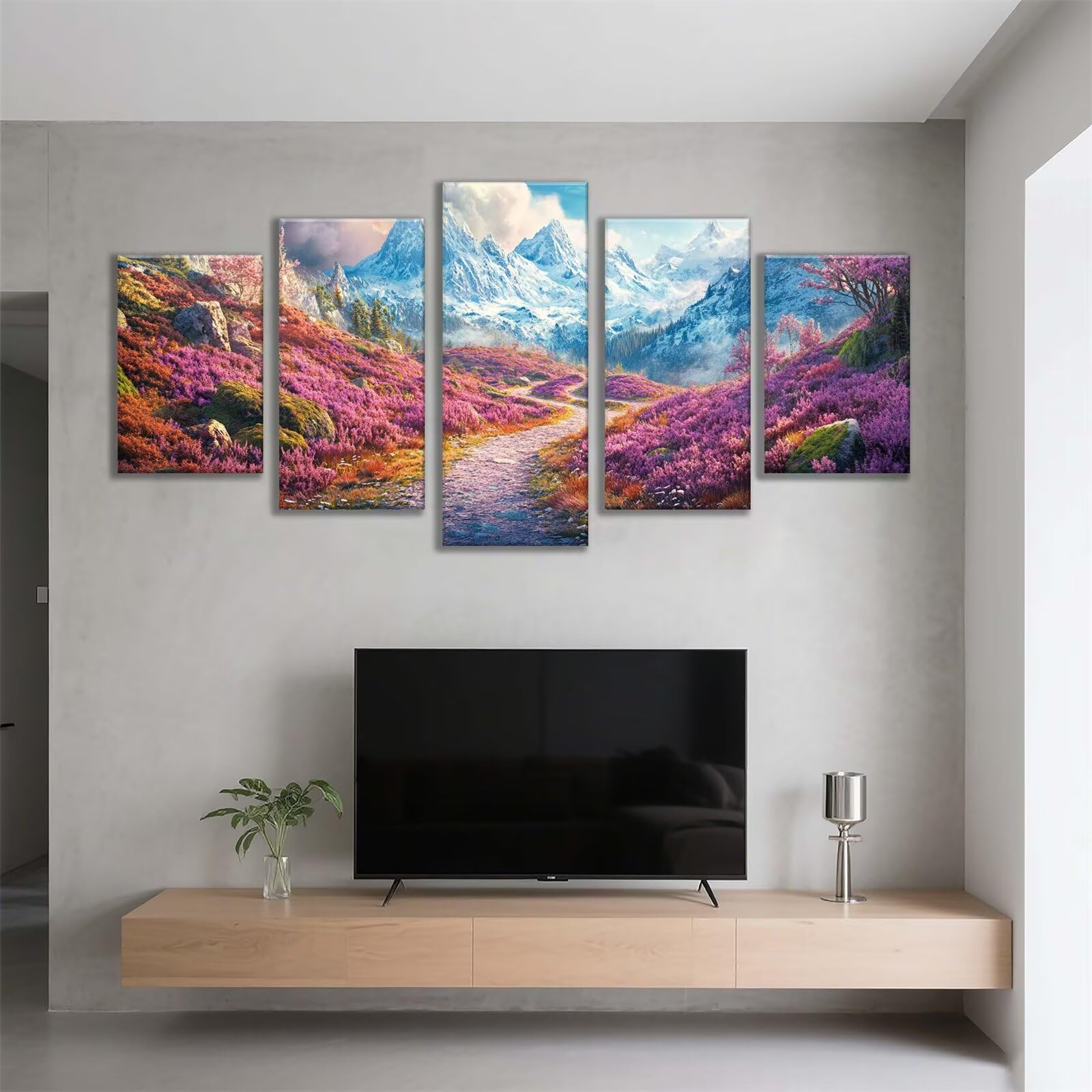 5 sztuk diamentowe malarstwo górskie krajobraz, zestawy do malowania diamentowego dla dorosłych, DIY diamentowa sztuka diamentowa malowanie dzieci diamentowe zestawy do haftu do domu, prezent dla