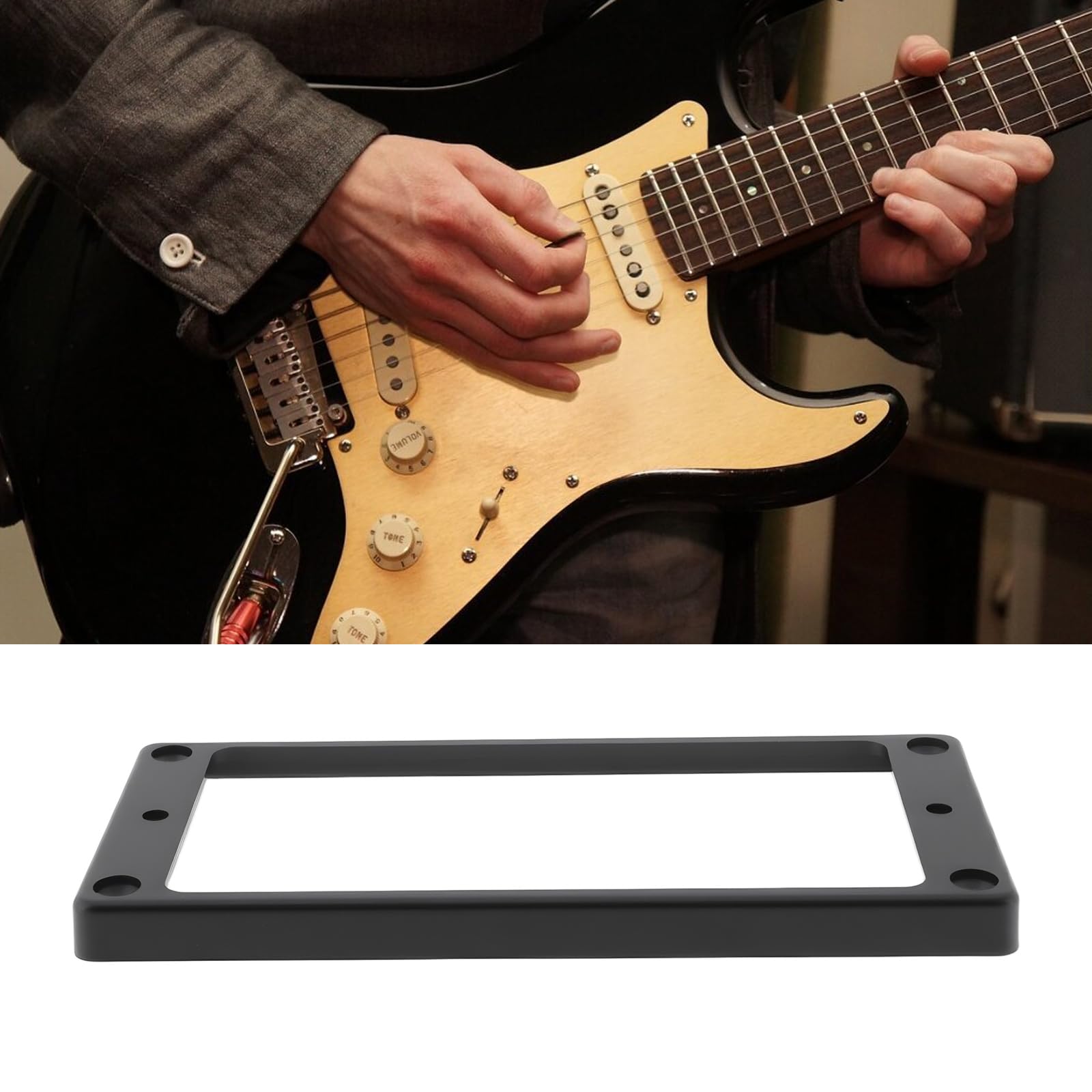 VGOL 2Pcs 7-String Humbucker Ring for Electric Guitar 99.2x45mm 9x7.5mm 6x7.5mm - Image 2