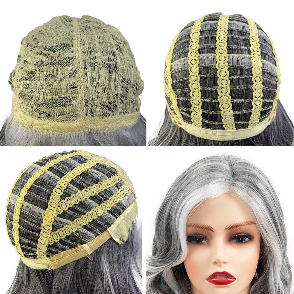 Haarpflege Damenperücke 25,4 Cm Kurze Gerade Grau-weiße Perücke Mit Verstellbarer Größe Für Damen Perücke Für Den Täglichen Gebrauch