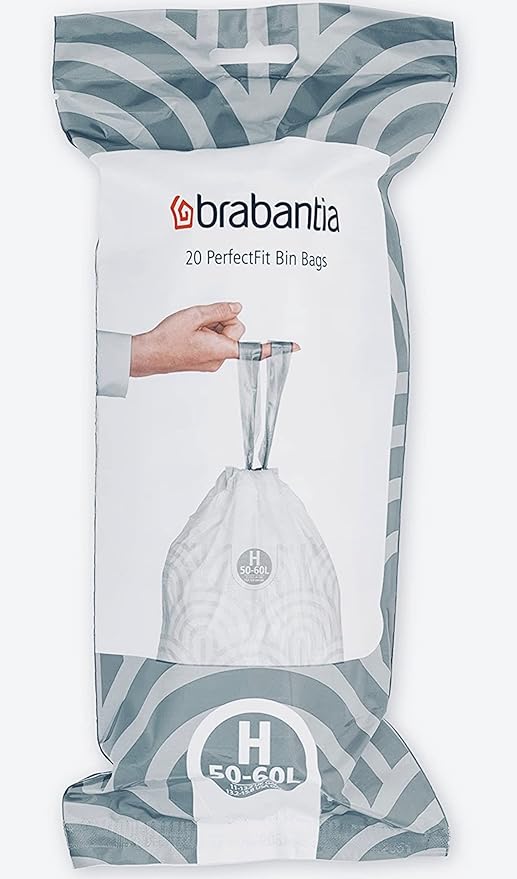 Brabantia Bin Liner, Size H, 5060 L 60 Bags Amazon.co.uk Grocery