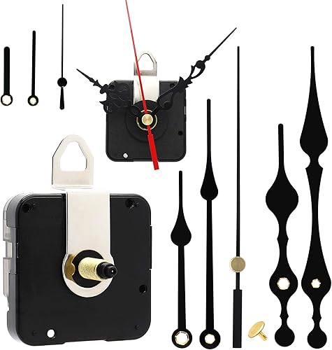 Youngtown 2 movimientos de reloj silencioso de barrido con 4 manecillas de reloj de diferentes tamaños, mecanismo de movimiento de reloj de pared