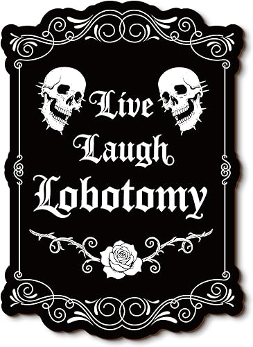 COLOR VALLEY ART Decoración gótica, accesorios de baño negros, decoraciones de Halloween para interiores, arte de pared vintage, decoración gótica