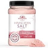 LA SALT CO Kashmir 2.5 Lbs Pink Himalayan Salt Jar, Powder (DUSTING SALT) | 100% Pure, Food Grade with 84 Trace Minerals | Kosher Certified, Vegan, Non-GMO, & Cruelty-Free