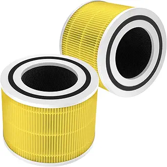 Core 300 Pet Care Replacement Filter, Compatible with LEVOIT Core 300/300S Air Purifier, 3-in-1 H13 Grade, True HEPA Replacement Filter, Compare to Part No. Core 300-RF-PA, Yellow, 2 Pack