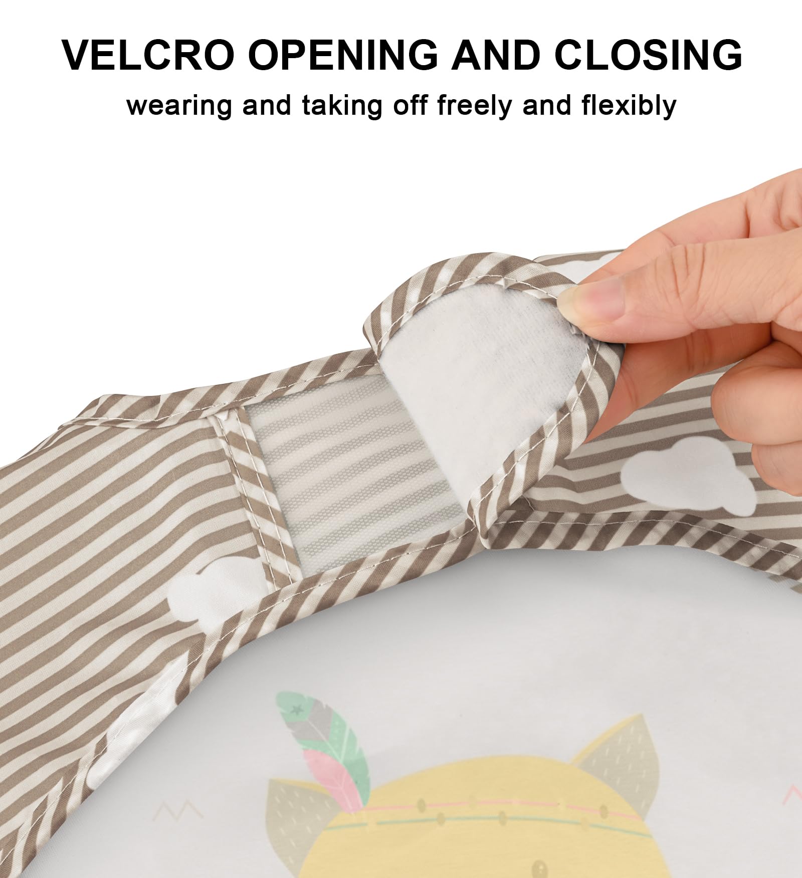 Vancle Baby Bibs with Sleeves, Waterproof Long Sleeve Bib Unisex Feeding Bibs Apron for Infant Toddler Little Bear - Image 4