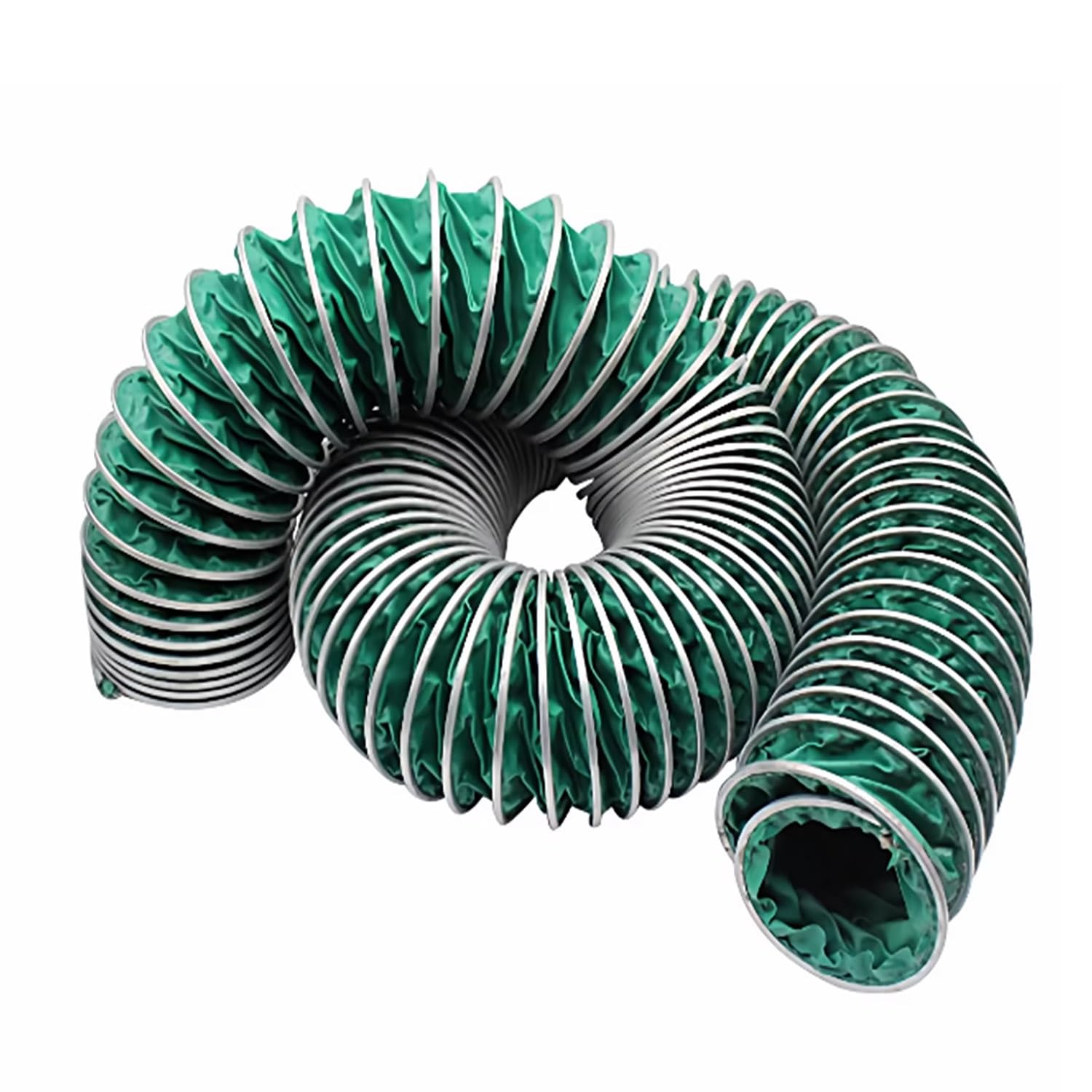 Manguera de ventilación industrial, manguera flexible de lona para sistemas de climatización, conductos de escape de secadoras y sopladores(2m,150mm)