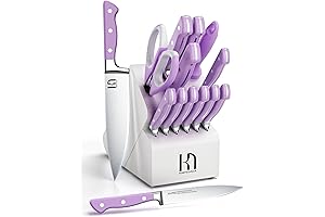KnifeSaga Purple Kitchen Knife Set: Your Culinary Canvas